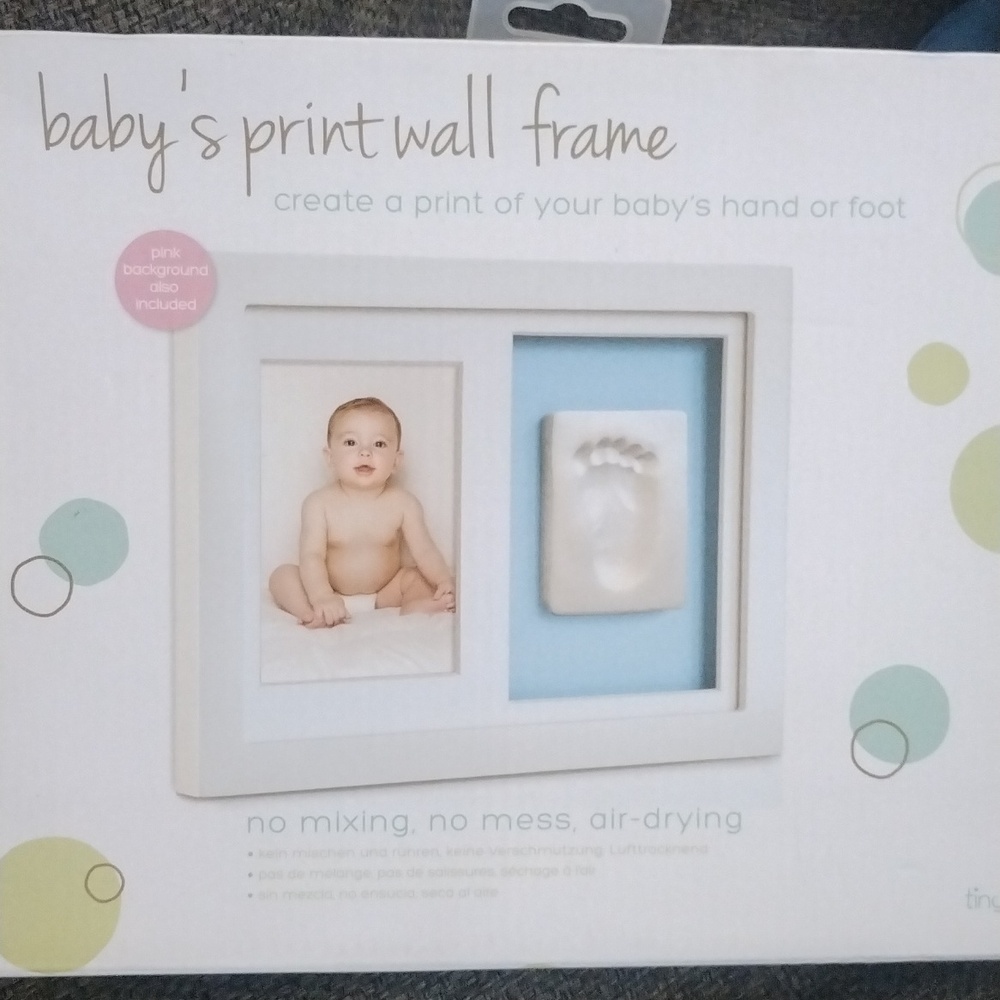 Baby's print wall frame